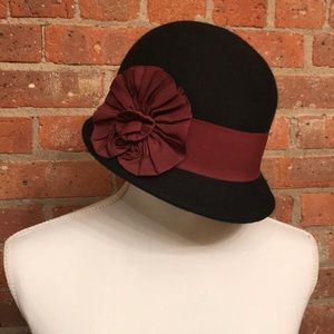 Vintage Inspired 100% Wool Cloche Hat